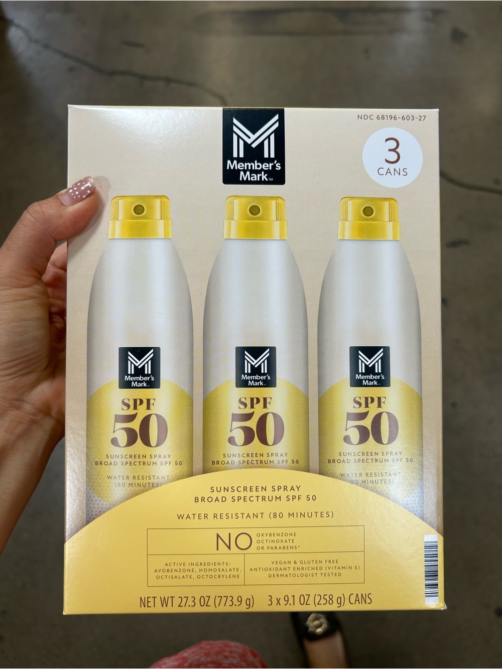 SPF 50 Sunscreen Spray (3 Pack)